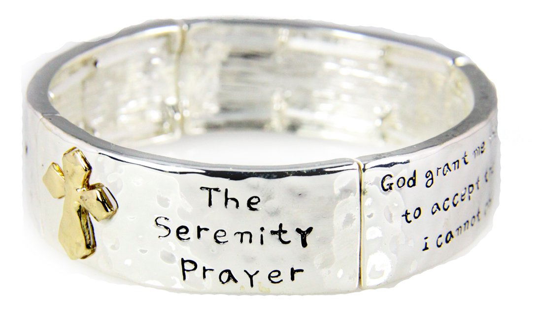 Prayer Bracelets for Serenity, Strength, Courage & Hope - AA ALNON 12 Step Recovery Bracelet - God Grant Me Prayer Beads - Inspirational Jewelry for Meditation, Recovery & Spiritual Growth