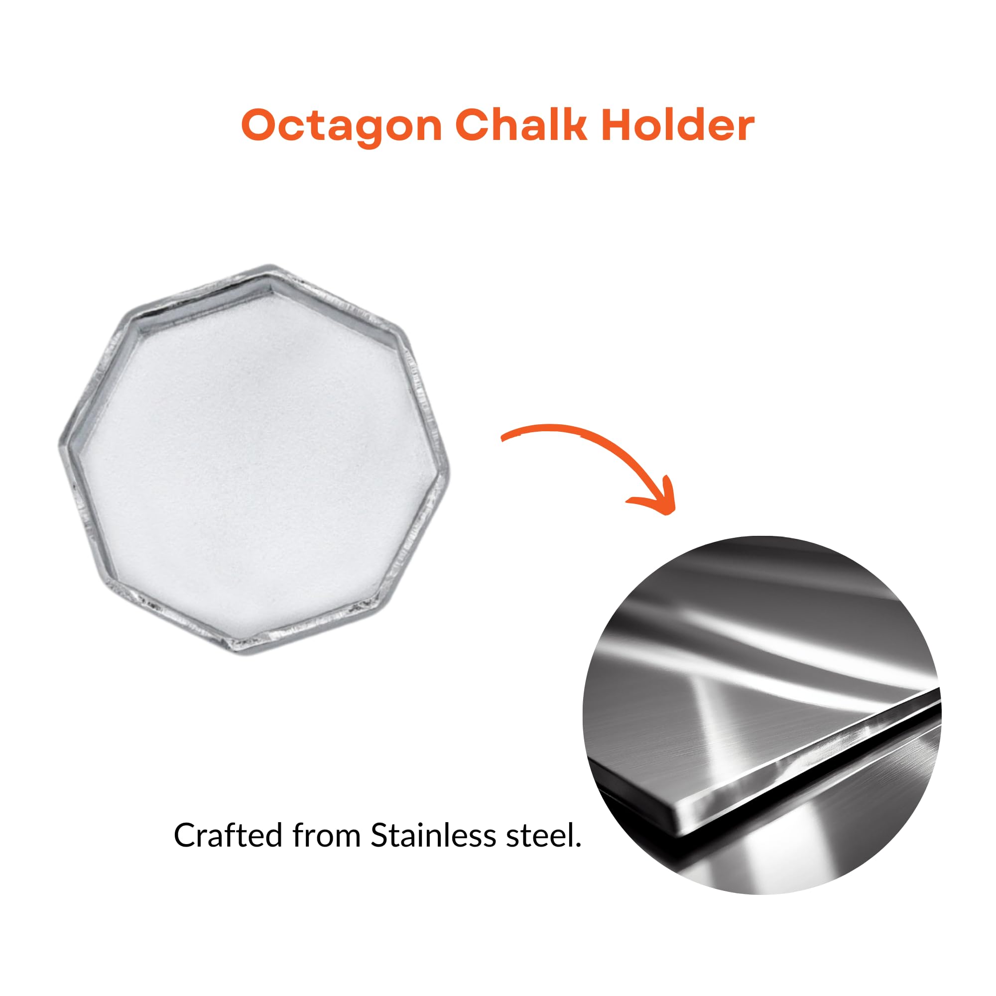 **Cru5h Billiards Magnetic Chalk Holder Belt Clip - Strong Neodymium Magnet for Pool Cue Chalk - Includes Circle, Hexagon, Octagon & Square Holders - Perfect for Billiards, Snooker & Pool Players**