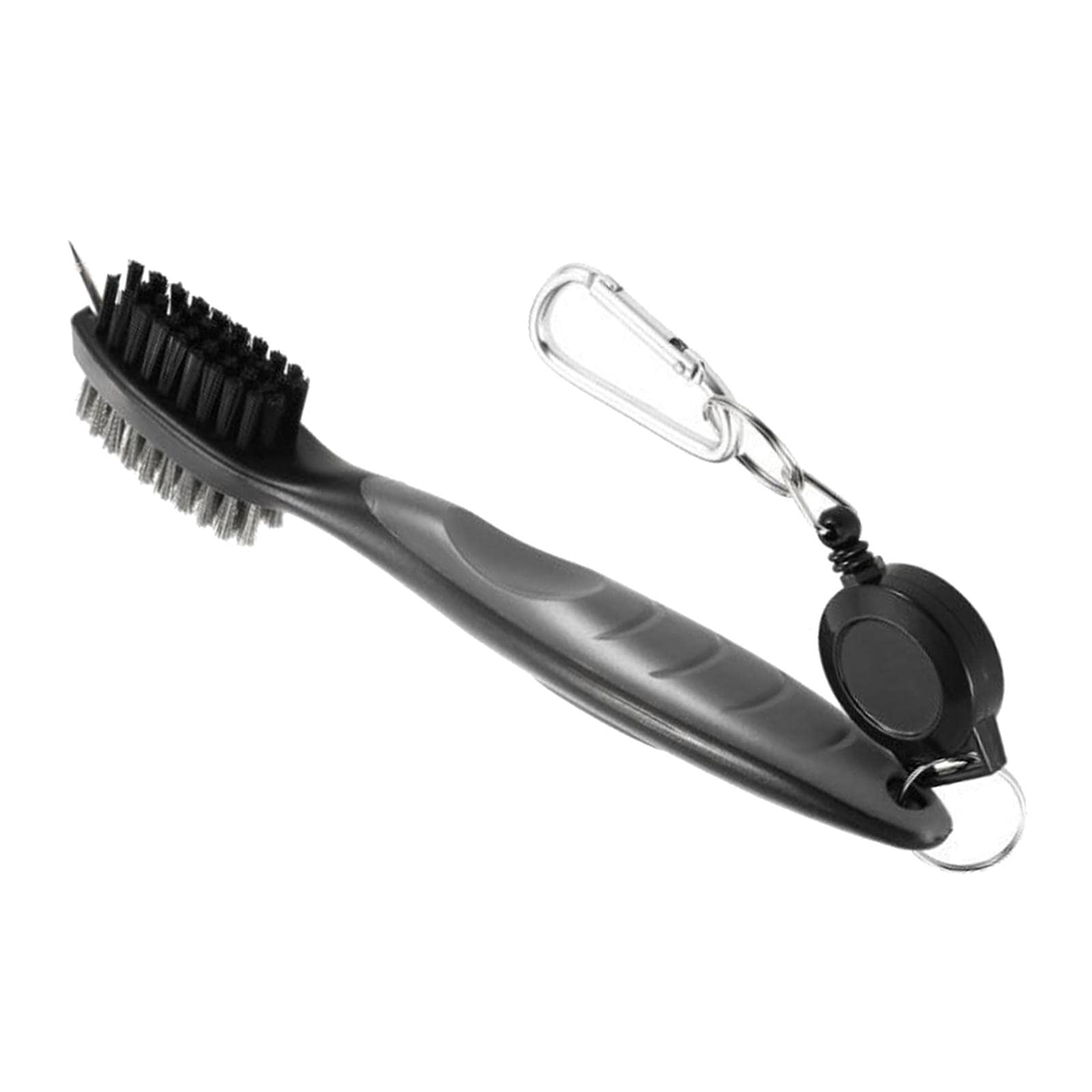 Premium Double Sided Golf Club Brush Kit with Retractable Extension Cord - Groove Cleaner & Club Head Scrubber - Essential Golf Accessories for Course Maintenance & Practice Sessions