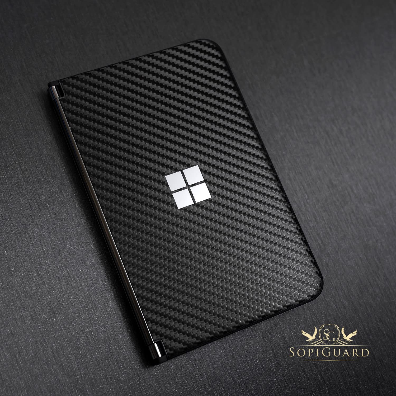 SopiGuard UltraMatte Nardo Grey Vinyl Skin Sticker for Microsoft Surface Duo 2 (2021, 2nd Gen) - Full Body Protection, Edge-to-Edge Coverage for Front & Back Panels - Perfect for Work, Travel & Daily Use