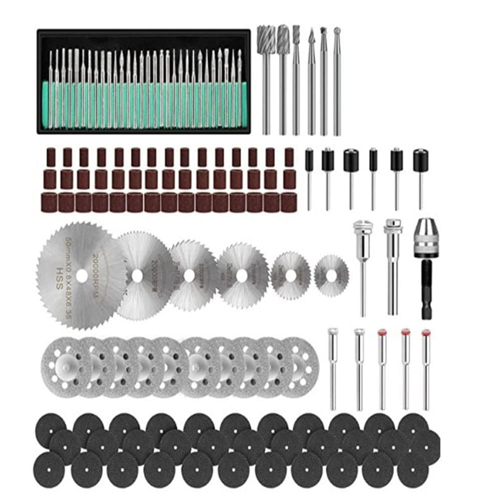 146-Piece Universal Rotary Tool Kit - Electric Grinder, Sander, Polisher & Drill Accessories Set for DIY, Woodworking & Metalworking Projects