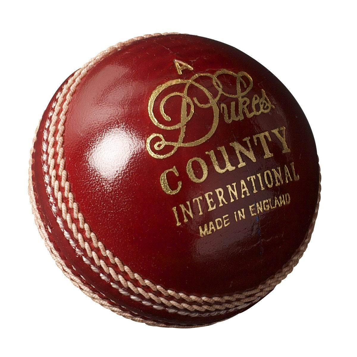 Premium Dukes County International Cricket Ball - Official Match Grade Leather Cricket Ball for Professional & Club Players - Perfect for Tournaments, Practice & Competitive Matches