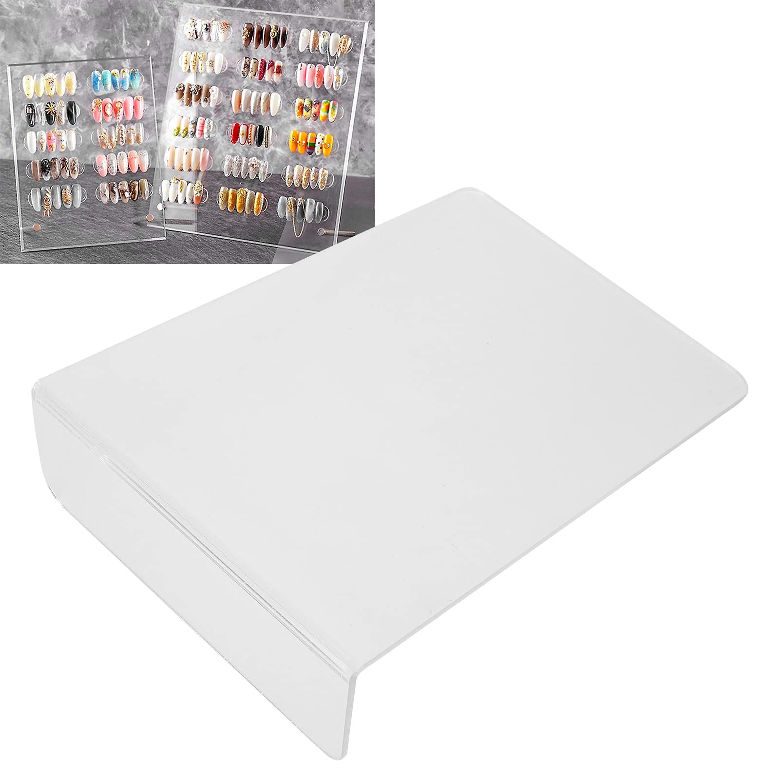 Eco-Friendly Acrylic Nail Tip Display Board - Professional Nail Tip Showing Stand for Nail Salons, Nail Art Schools & Home Use | Perfect for Organizing, Showcasing & Selling Nail Tips