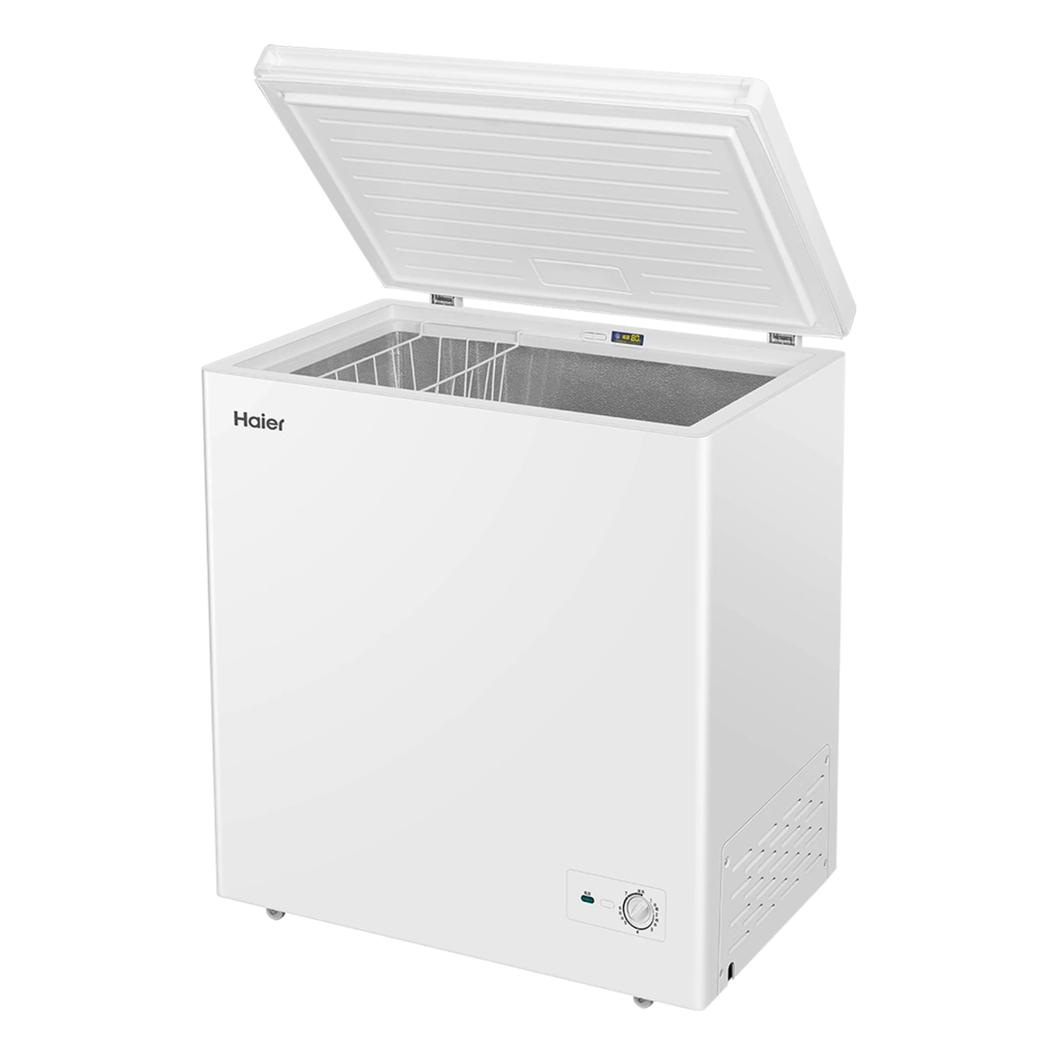 Haier BC/BD 200GHDT 200L Single Temperature Frost Chest Freezer - Compact Deep Freezer for Home, Garage & Restaurant Use - Energy Efficient Appliance with 2 Year Warranty - Perfect for Frozen Food Storage & Bulk Buying