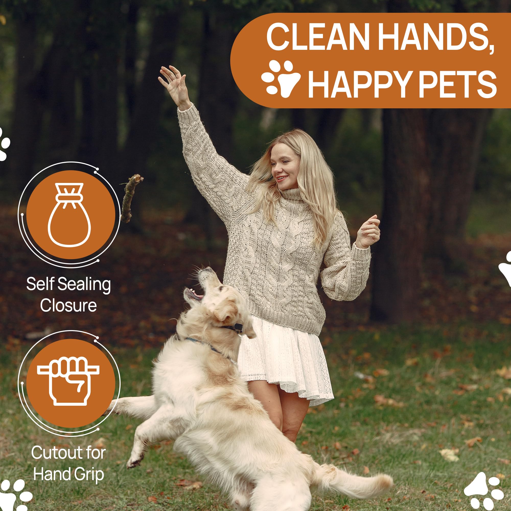 Dispoz-A-Scoop No-Touch Dog Pooper Scooper with Waste Bag Attachment | Hygienic Poop Scooper for Small & Large Dogs | Portable Yard & Walking Waste Cleanup Tool | Includes 250 Bags | Ideal for Park Visits, Backyard Cleanup & Daily Dog Walks