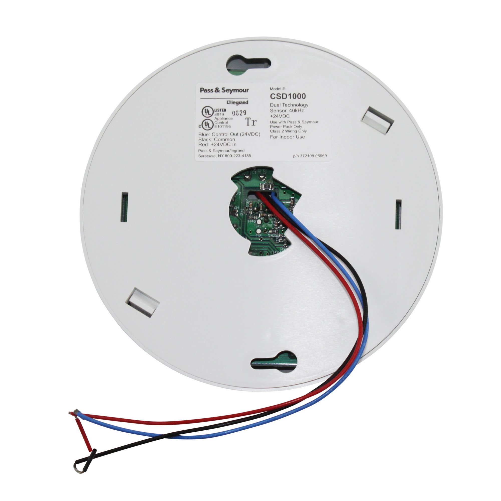 Pass & Seymour CSD1000 360° Dual Tech Ceiling Mount PIR Motion Sensor - Ideal for Home Security, Office Automation & Smart Lighting Control