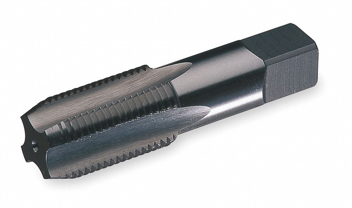 3/4-14 Uncoated Pipe Tap with 5 Flutes - Mod Taper for Plumbing & Pipe Threading - Perfect for DIY Repairs, Plumbing Projects & Industrial Applications
