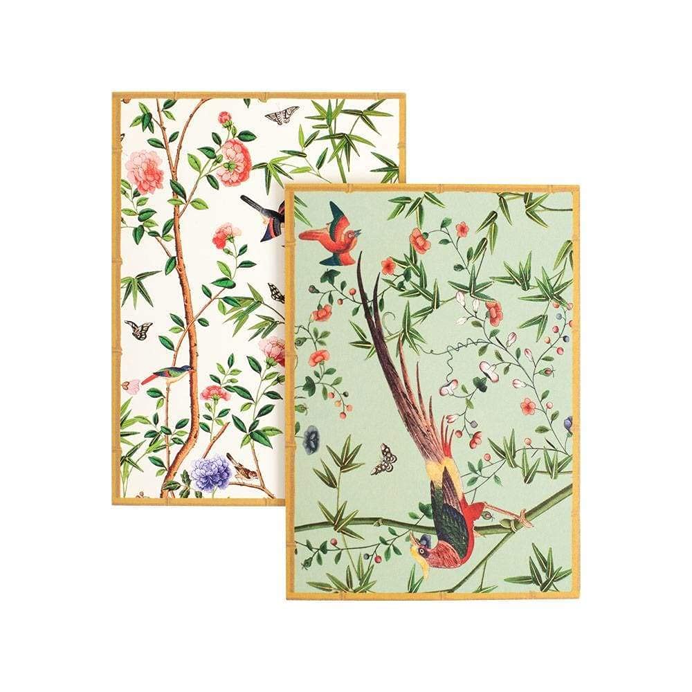 Premium Caspari Chinese Blue Wallpaper Boxed Note Cards - Set of 8 Elegant Cards & Envelopes | Perfect for Thank You Notes, Wedding Invitations & Special Occasions