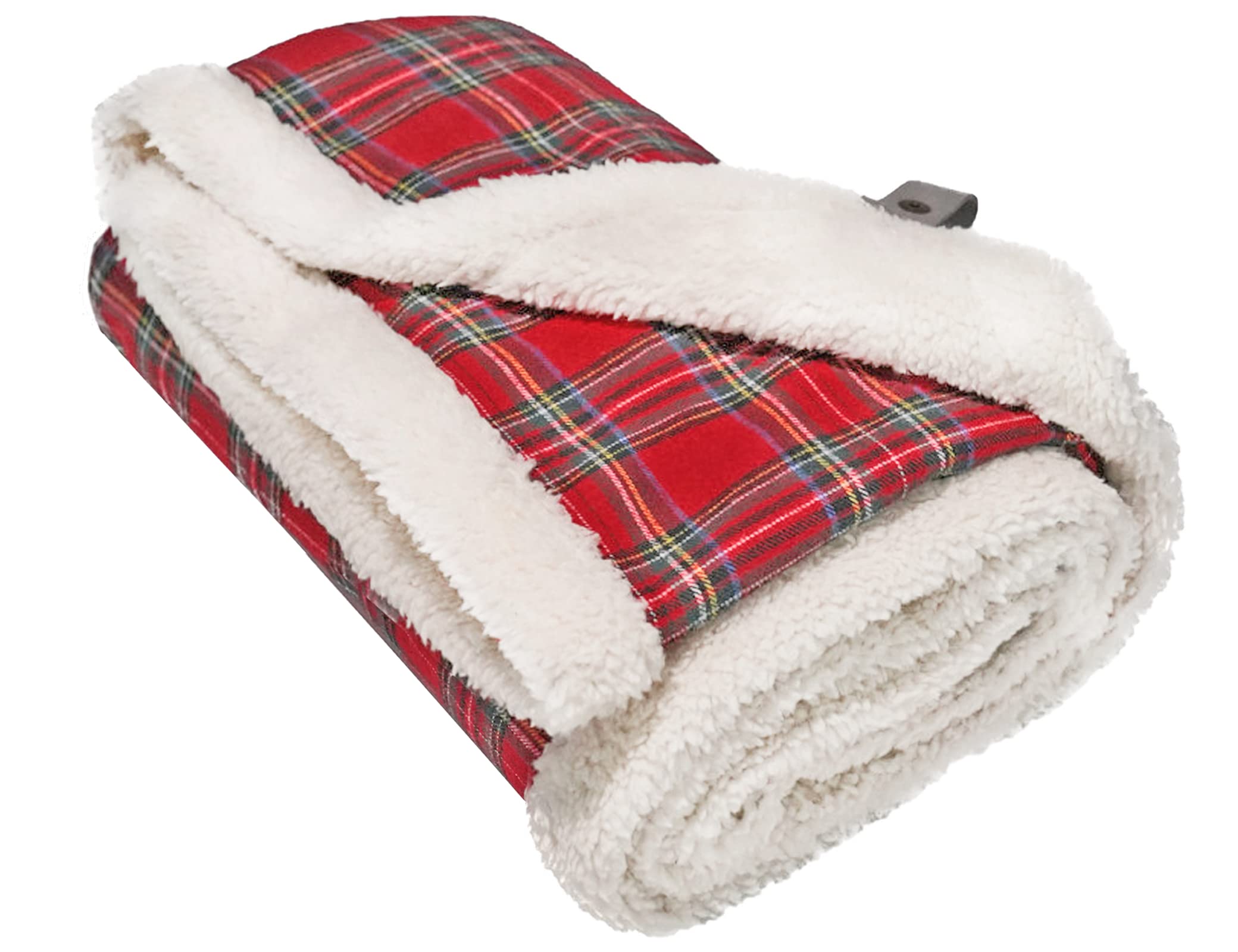 Suddus Reversible Plush Dog Blanket for Large Dogs - 48