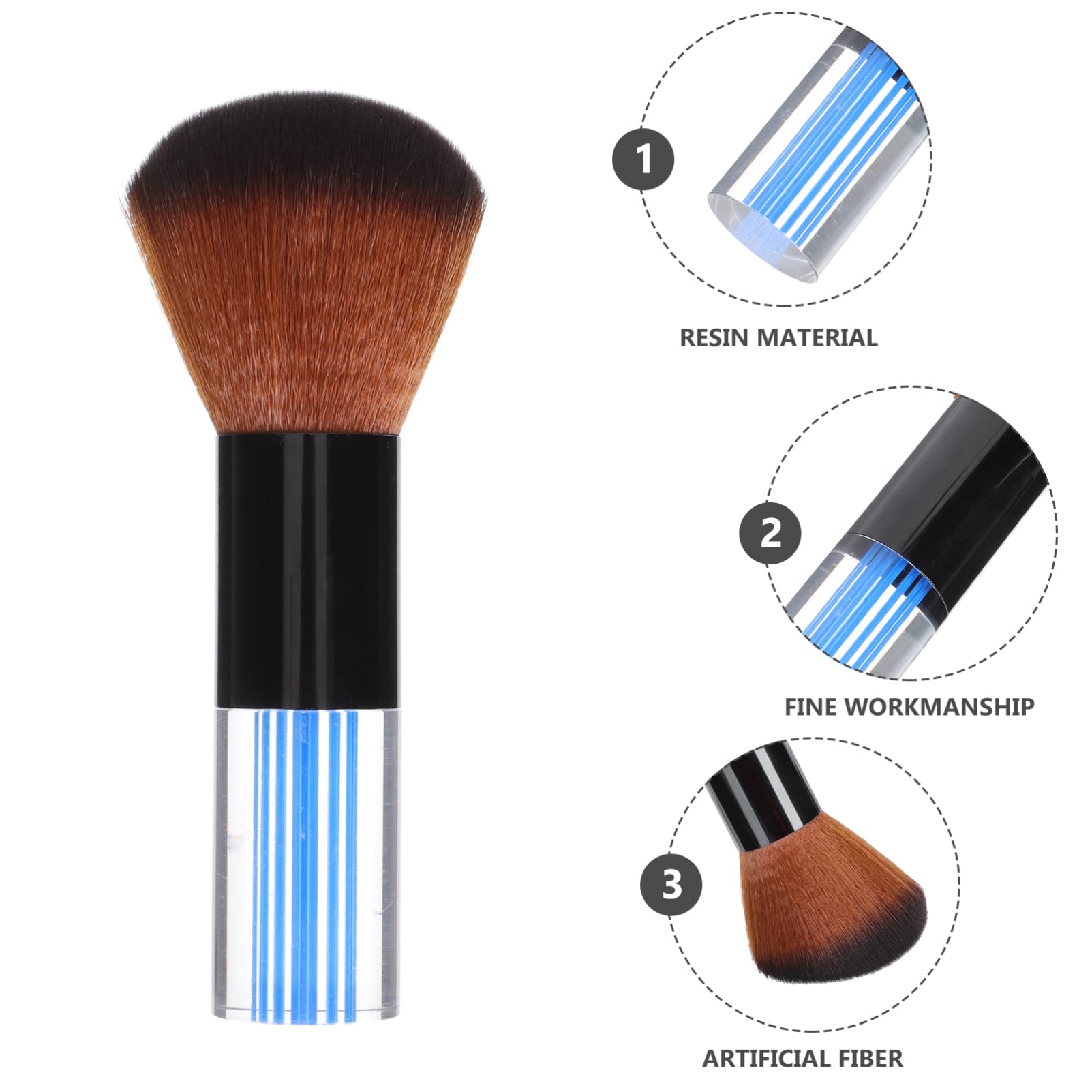 Minkissy Professional Beard Brush for Men - Barber Hair Cutting & Styling Brush, Mustache Comb & Facial Hair Grooming Tool - Ideal for Home & Salon Use, Travel & Daily Grooming Routine