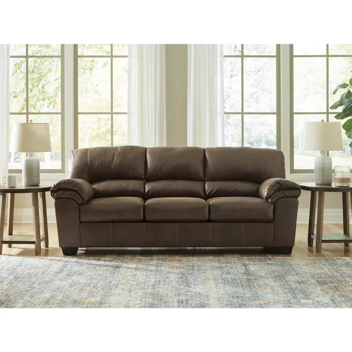 Bladen Coffee Brown Sofa - Modern Living Room Couch for Small Spaces, Comfortable and Stylish - Perfect for Apartments, Condos, and Cozy Home Decor