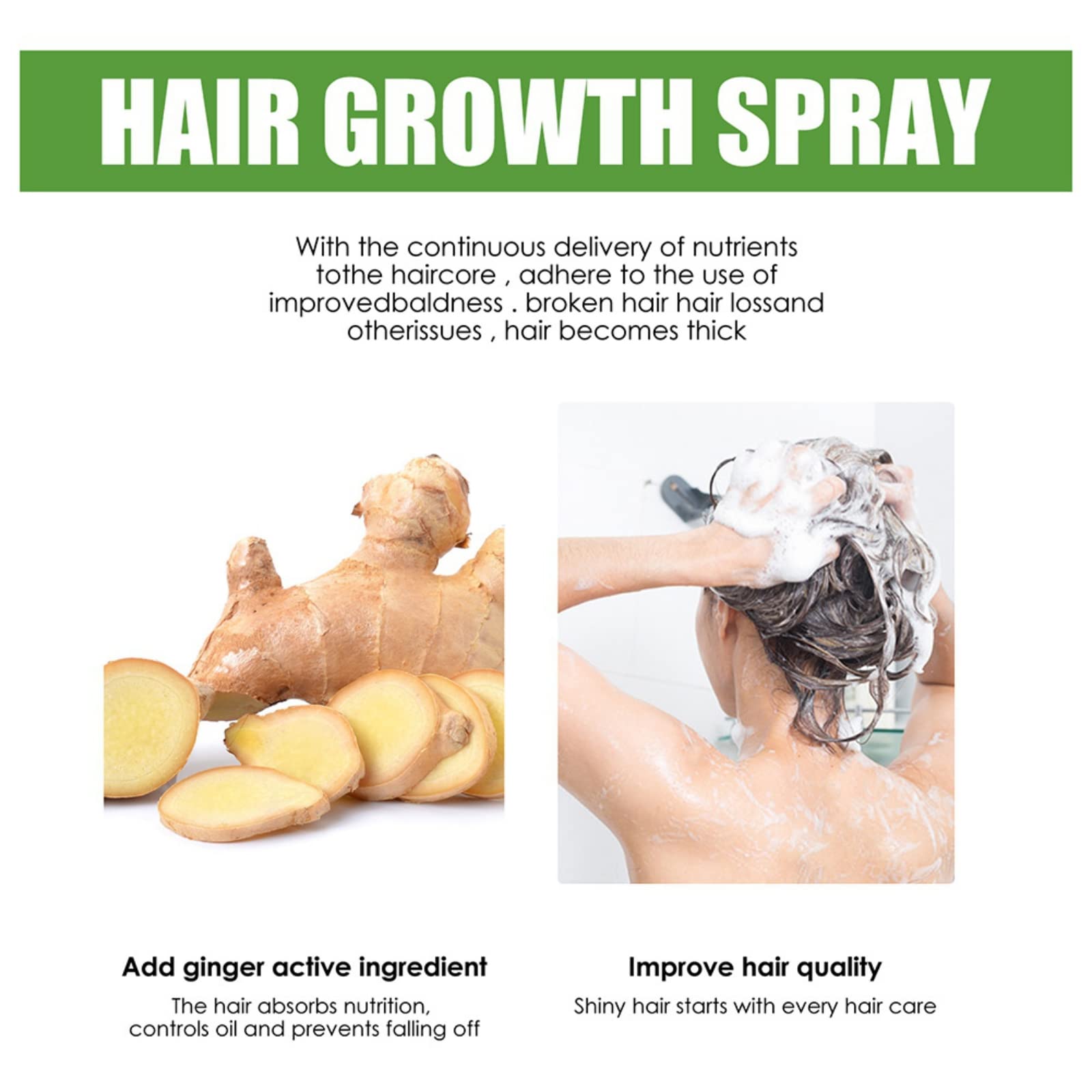 Natural Hair Growth Serum for Men & Women - 120ml Hair Loss Treatment Lotion with Nourishing Formula for Thicker, Stronger Hair - Best for Dry & Damaged Hair Care - Perfect for Daily Use at Home or Salon