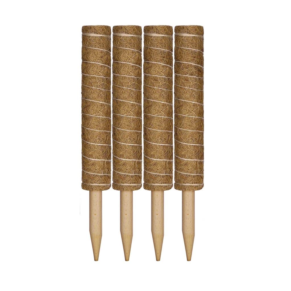 Natural Coconut Coir Totem Pole for Climbing Plants - Eco-Friendly Plant Support Stakes for Vines, Creepers & Indoor/Outdoor Gardening - Perfect for Pothos, Monstera & Philodendron Growth