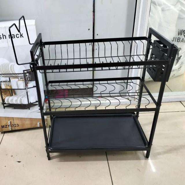 Stainless Steel Kitchen Organizer Stand - 3-Tier Spice Rack for Countertop, Pantry & Cabinet Storage - Perfect for Organizing Spices, Jars & Cooking Essentials in Small Spaces