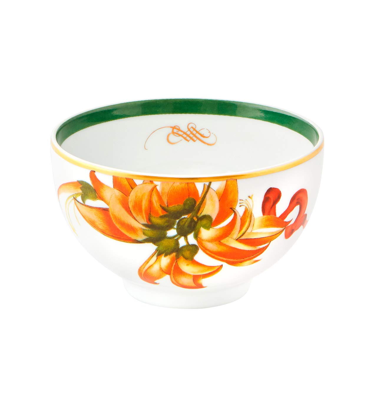 Vista Alegre Amazonia Porcelain Rice Bowl Set of 4 - Elegant Dinnerware for Asian Cuisine, Home Dining & Restaurant Use