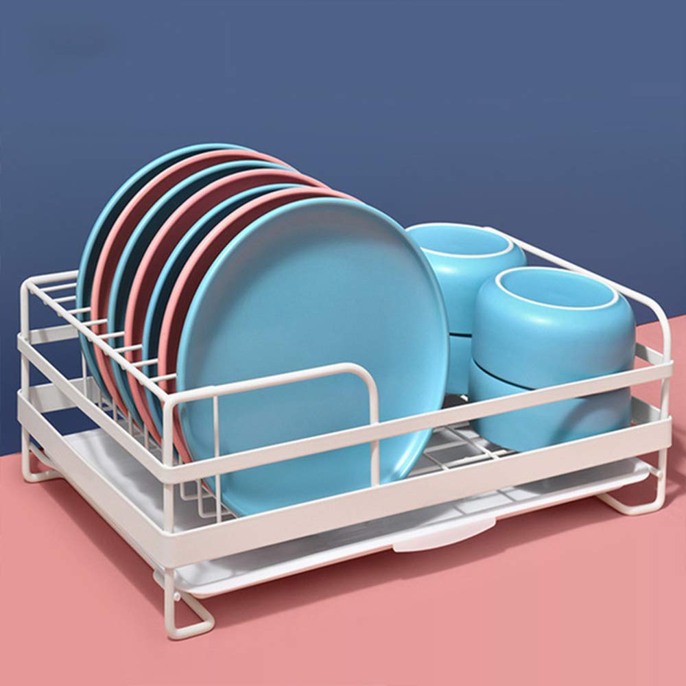 Nordic Dish Drying Rack - Kitchen Storage Organizer for Plates, Bowls & Utensils | Space-Saving Drain Rack for Countertop | Perfect for Small Kitchens & Dish Organization