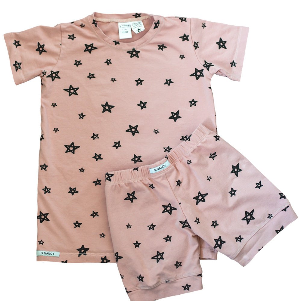 Star Shortie Pajama Set - Soft Marshmallow Fabric for Women & Girls - Perfect for Sleepovers, Lounging & Cozy Nights