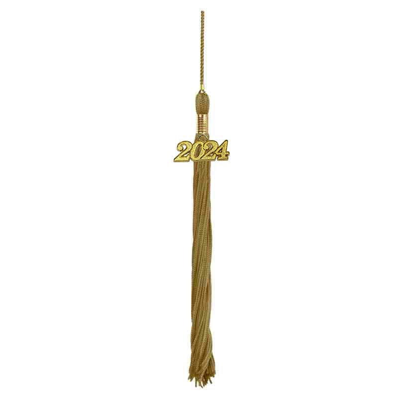 2025 Graduation Tassel with Year Date Drop - Antique Gold | Commencement Accessory for High School & College Graduation Ceremonies