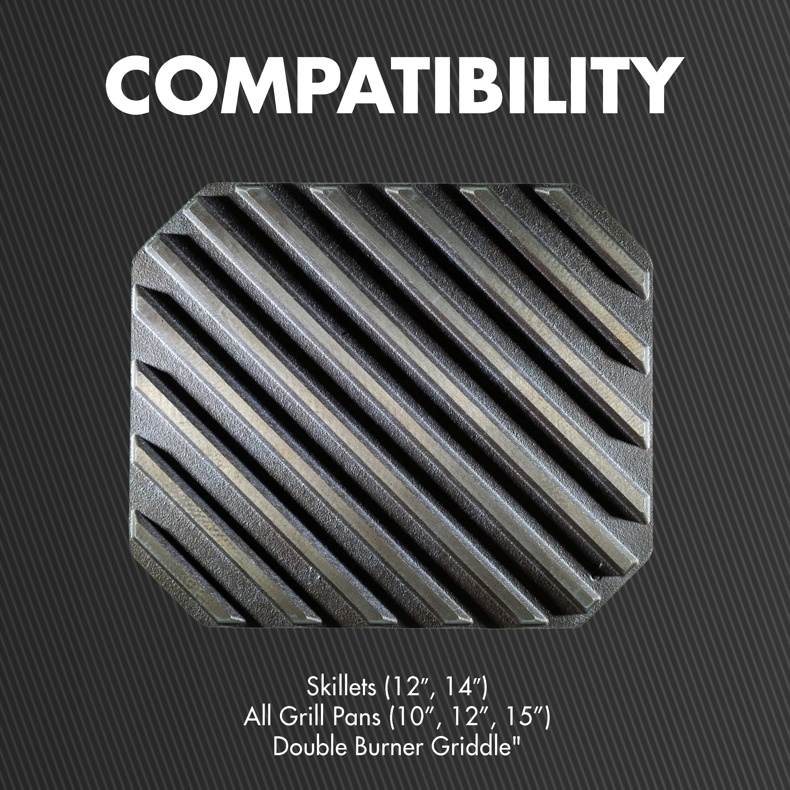 Premium FINEX 8-Inch Cast Iron Grill Press - Heavy Duty Weight for Perfect Panini, Burgers & Steaks | Ideal for Indoor/Outdoor Cooking, Camping & BBQ Parties