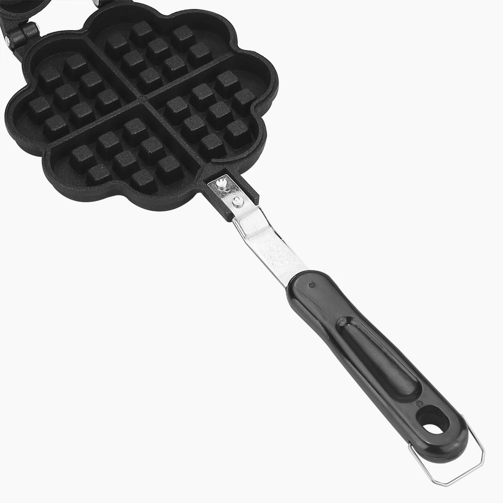 **Diyeeni Heart-Shaped Waffle Maker - Non-Stick Belgian Waffle Iron with PTFE Coating & Heat-Resistant Handle - Perfect for Breakfast, Brunch, and Family Gatherings**