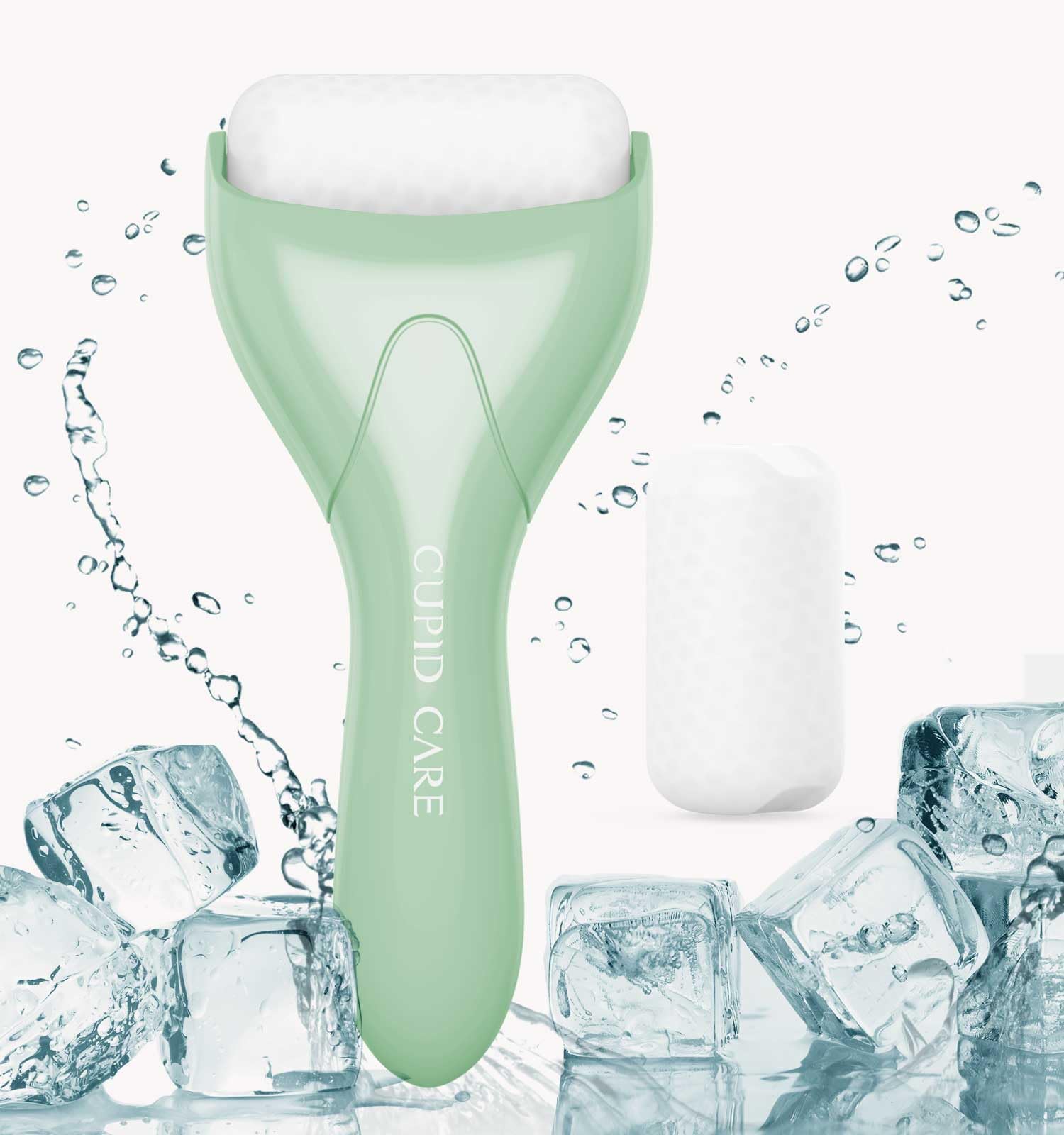 **Ice Roller for Face & Eye – 2-Pack Cooling Face Massager for Puffiness & Wrinkles Relief, Self-Care Skin Therapy, Perfect Gift for Women & Men (Green) – Use for Morning Routine, Post-Workout Recovery & Spa Relaxation**