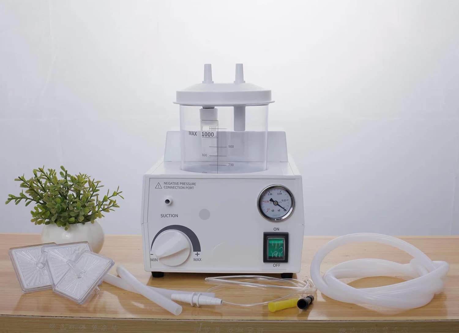 1000ML Veterinary Vacuum Pump Machine - Adjustable Stepless Pump for Pet Grooming, Animal Care & Veterinary Clinics | Perfect for Hair Removal, Fluid Extraction & Medical Procedures