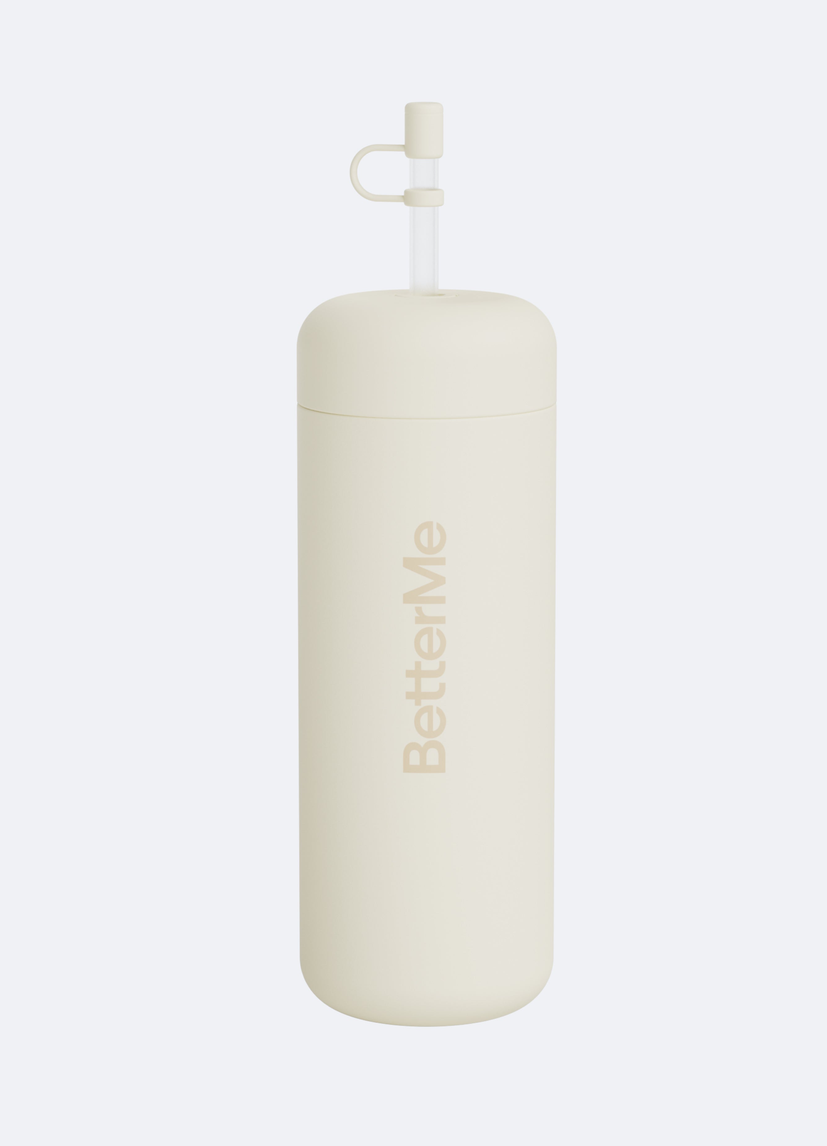 BetterMe Insulated Water Bottle - 32oz Leakproof Stainless Steel Vacuum Flask with Straw, Ivory - Perfect for Gym, Hiking, Travel & Everyday Hydration