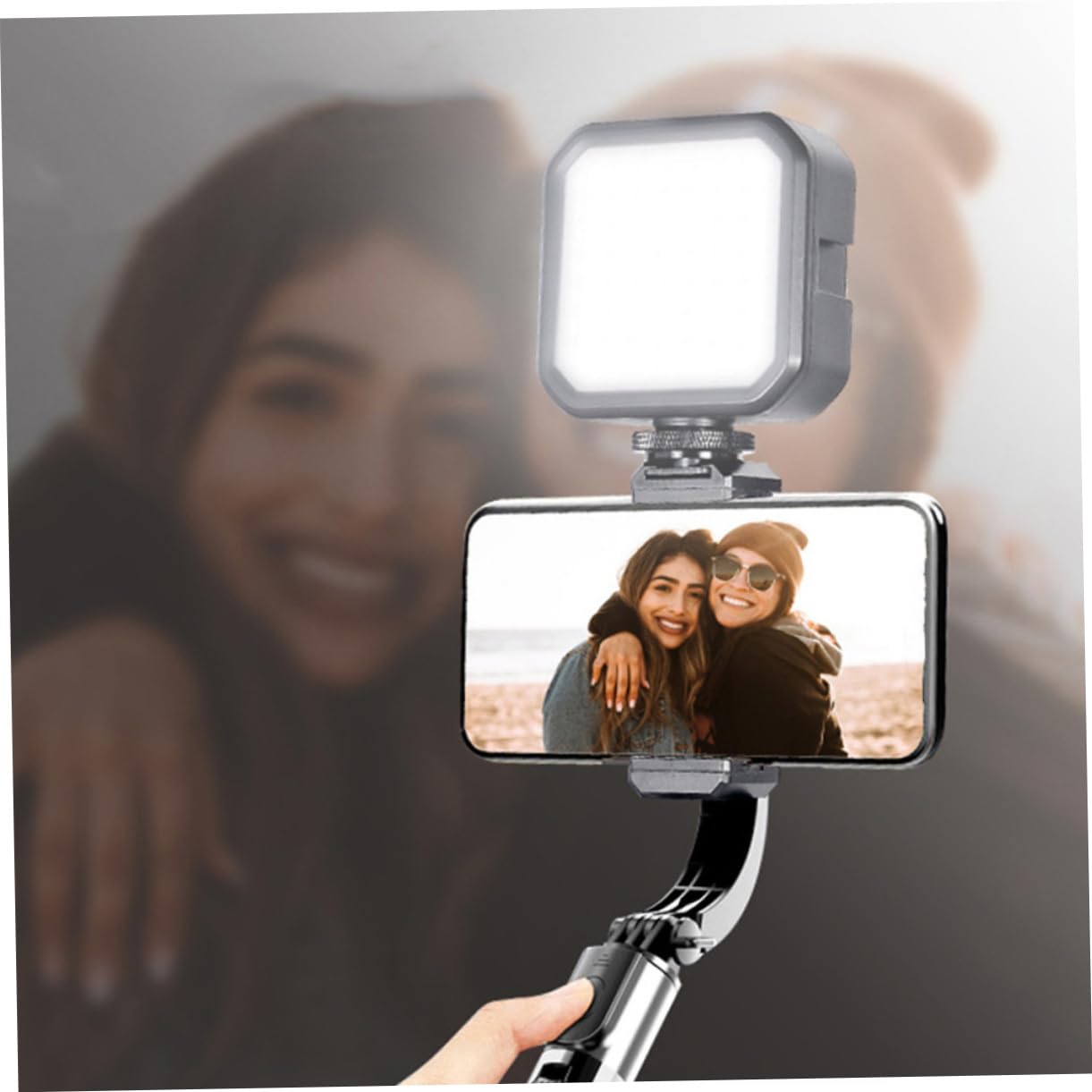 Jojofuny LED Selfie Light for Phone, Camping Light & Makeup Light - Portable USB Rechargeable Light for Computer, Laptop, Mobile Phone (Perfect for Selfies, Video Calls, Camping & Night Reading)