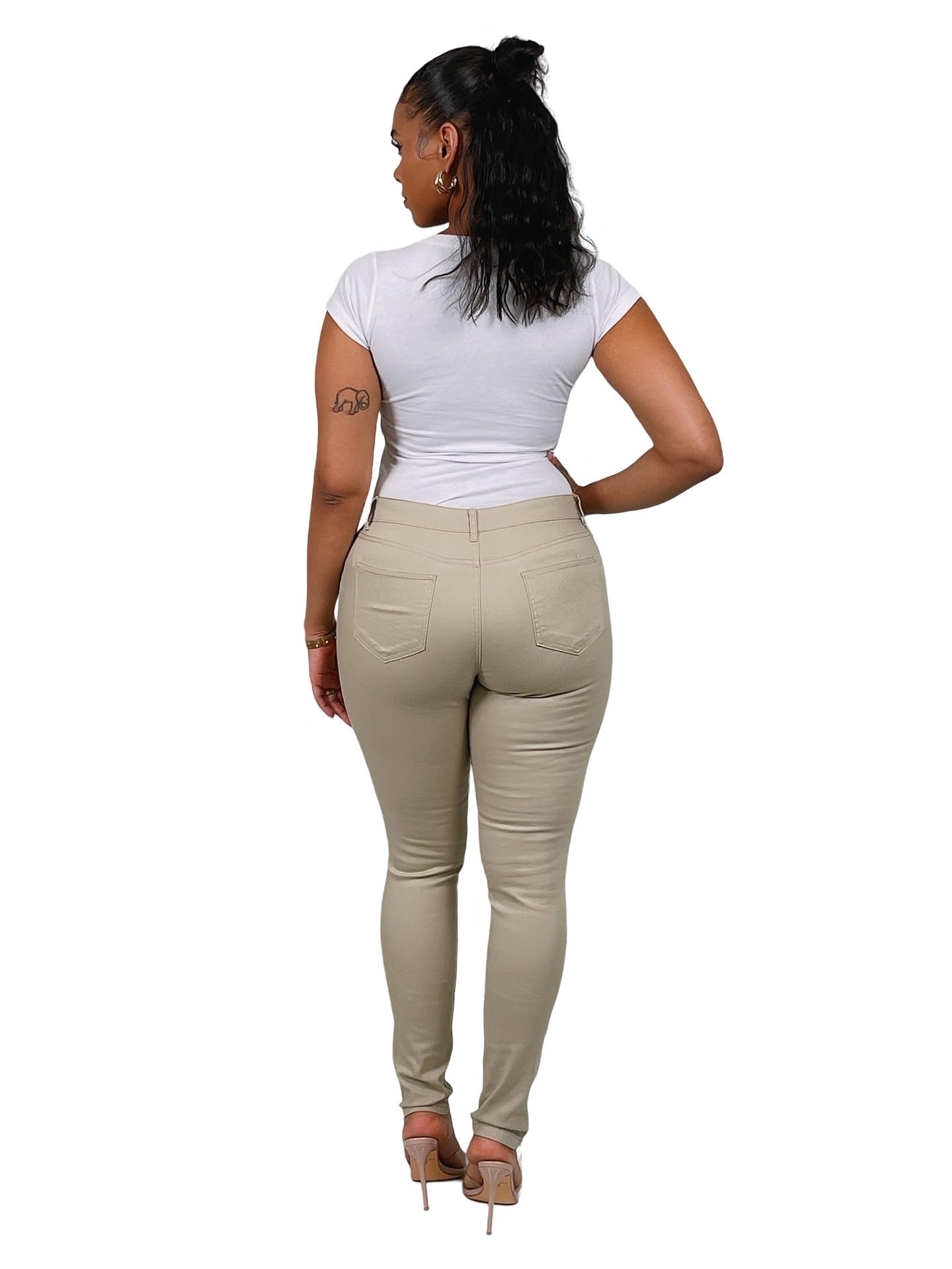 Access Junior Uniform Pants for Women - 5-Pocket Skinny Fit Stretch Pants with Cotton Spandex Blend | Durable Work & School Uniforms | Perfect for Nurses, Waitresses & Students