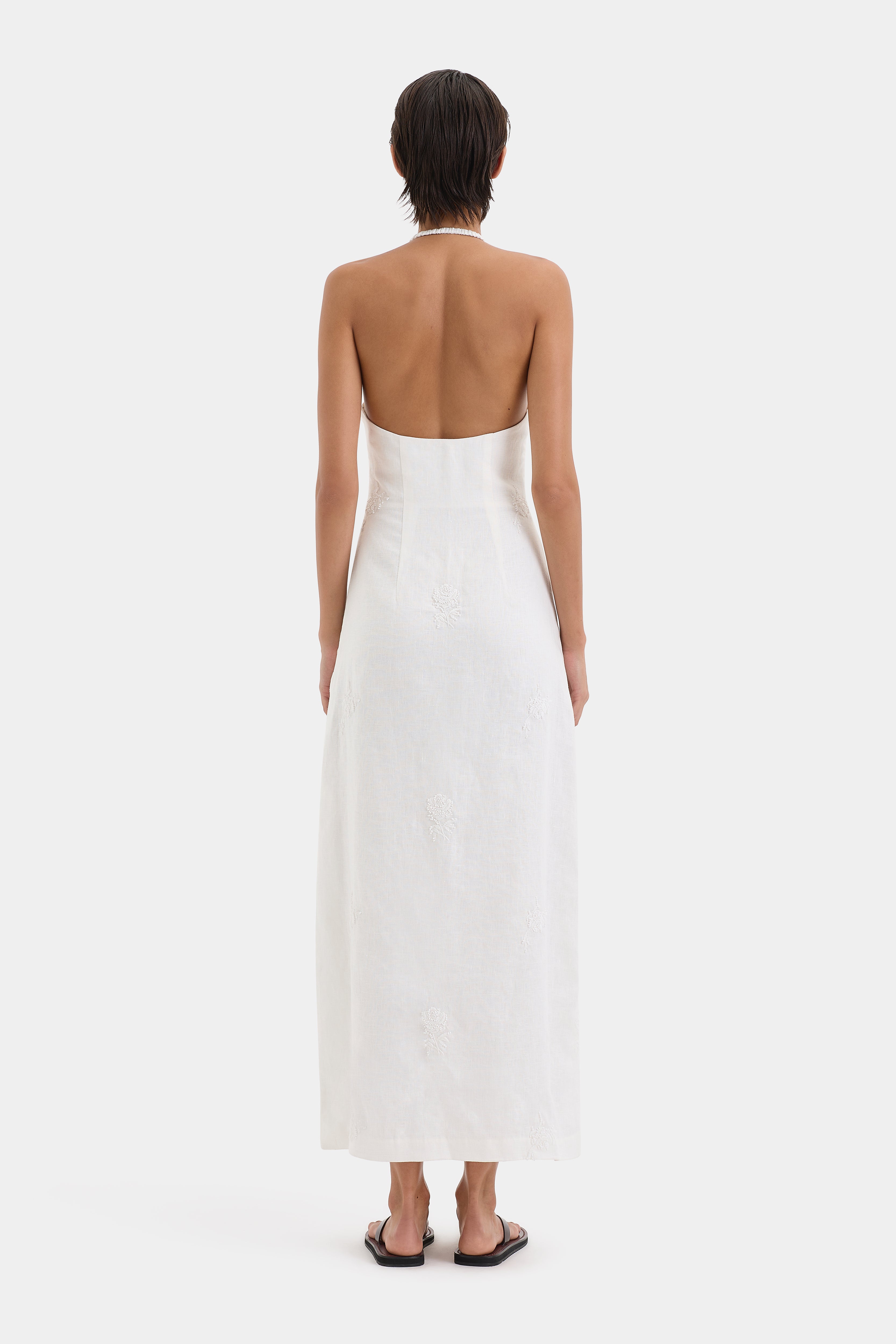 Alessandra Women's Midi Dress - Elegant Flowy Summer Dress for Casual Outings, Parties & Beach Vacations