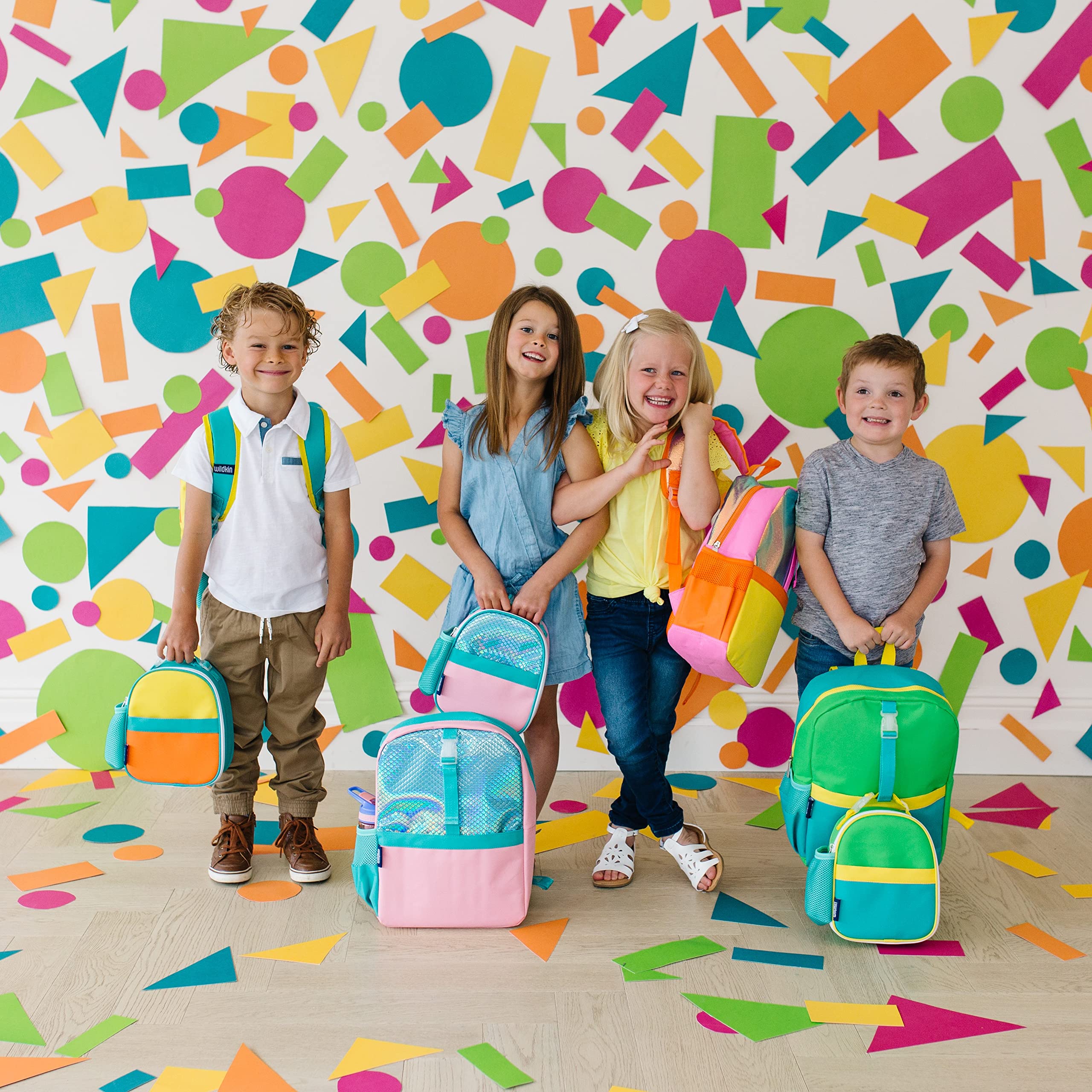 Wildkin Pack-it-All Kids Backpack - Durable & Spacious Adjustable School Backpack for Boys & Girls - Perfect for Travel, Daycare & Outdoor Adventures - Risk Taker Design