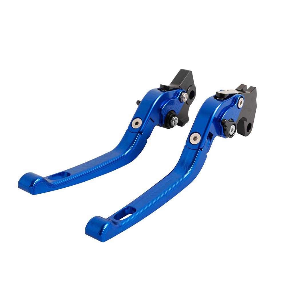 Yamaha YZF R3 2015-2018 & MT03 2015-2018 3D Motorcycle Brake Clutch Handle Lever - CNC Aluminum Alloy Accessories (Blue) - Perfect for Racing, Street Riding and Custom Bike Upgrades