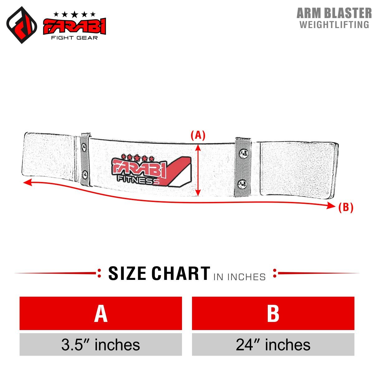 Farabi Fitness Arm Blaster - Weightlifting Biceps Isolator for Gym, Strength Training & Bodybuilding - Adjustable Support Straps for Men & Women - Perfect for Bicep Curls, Workouts & Muscle Isolation