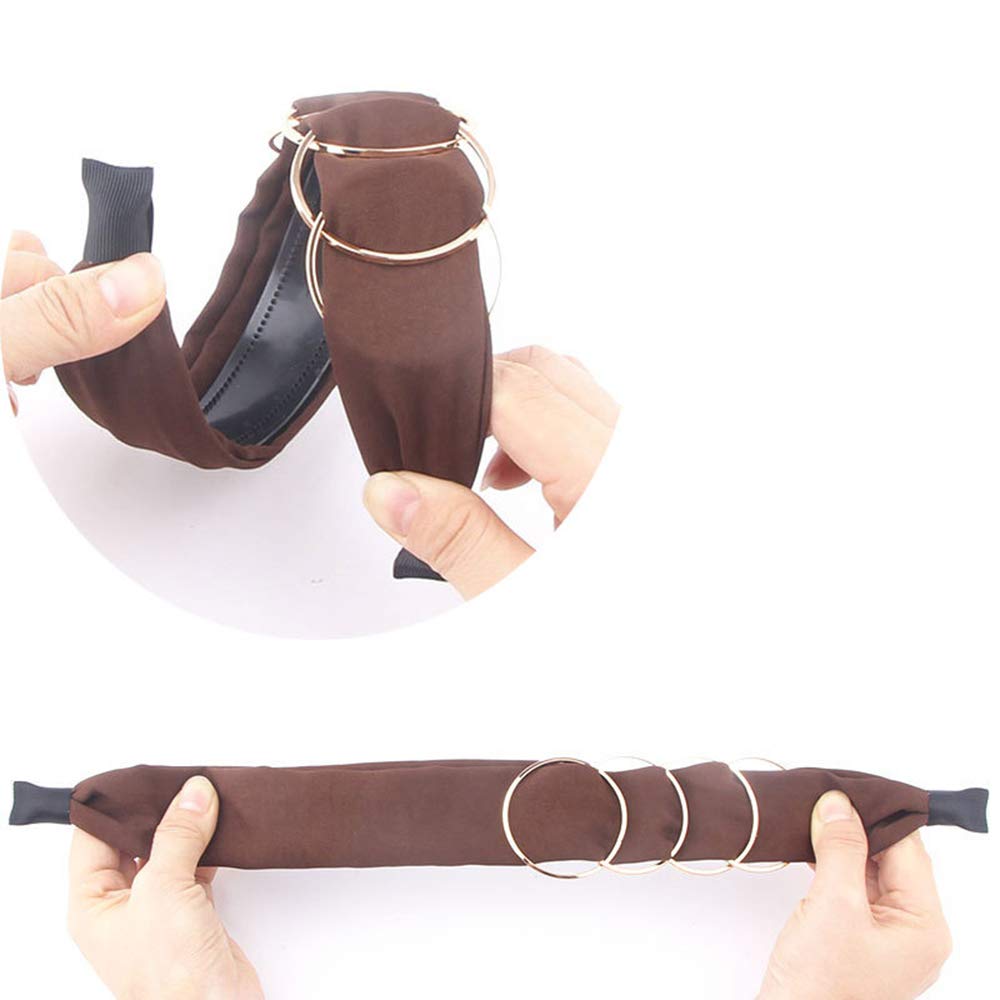 2Pcs Wide Brimmed Headbands for Women & Girls - Fashion Hair Hoop Accessories for Everyday Wear, Sports & Special Occasions