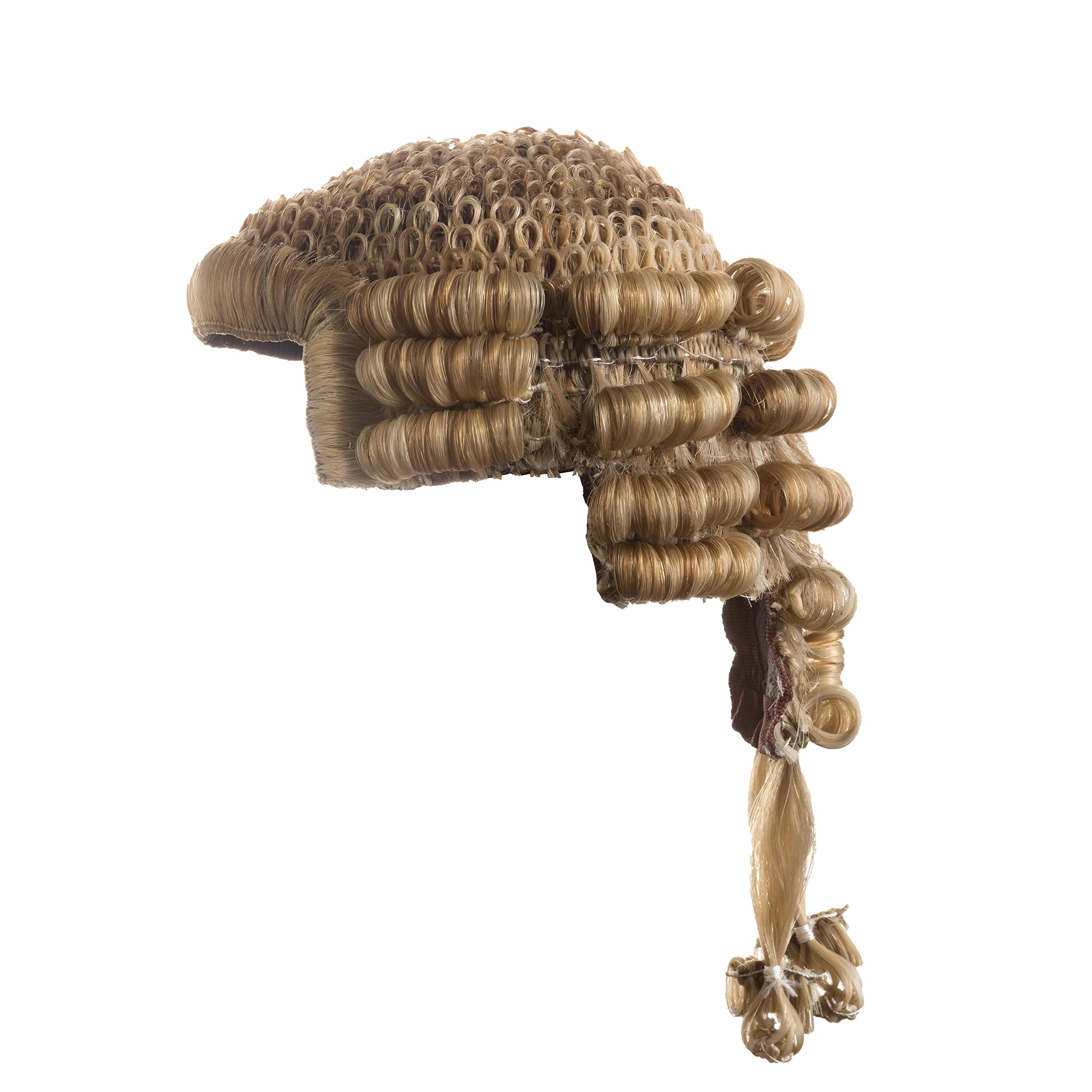 Barristers Wig for Courtroom - Blonde & Brown Synthetic Hair Wig - One Size Fits All - Perfect for Legal Professionals, Cosplay & Costume Events