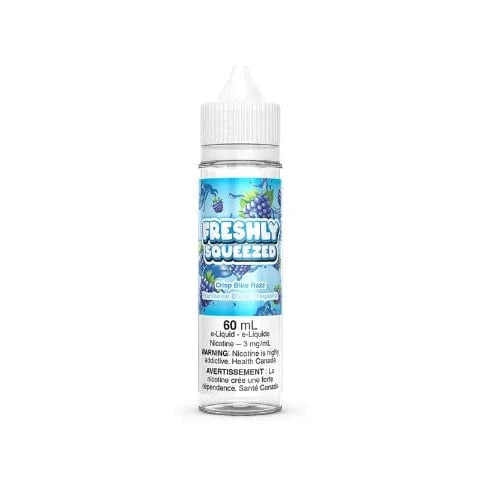 Blue Razz Freshly Squeezed E-Liquid 60mL - Premium Vape Juice for Smooth & Refreshing Flavor | Perfect for All-Day Vaping & Cloud Chasing (Ontario, Canada)