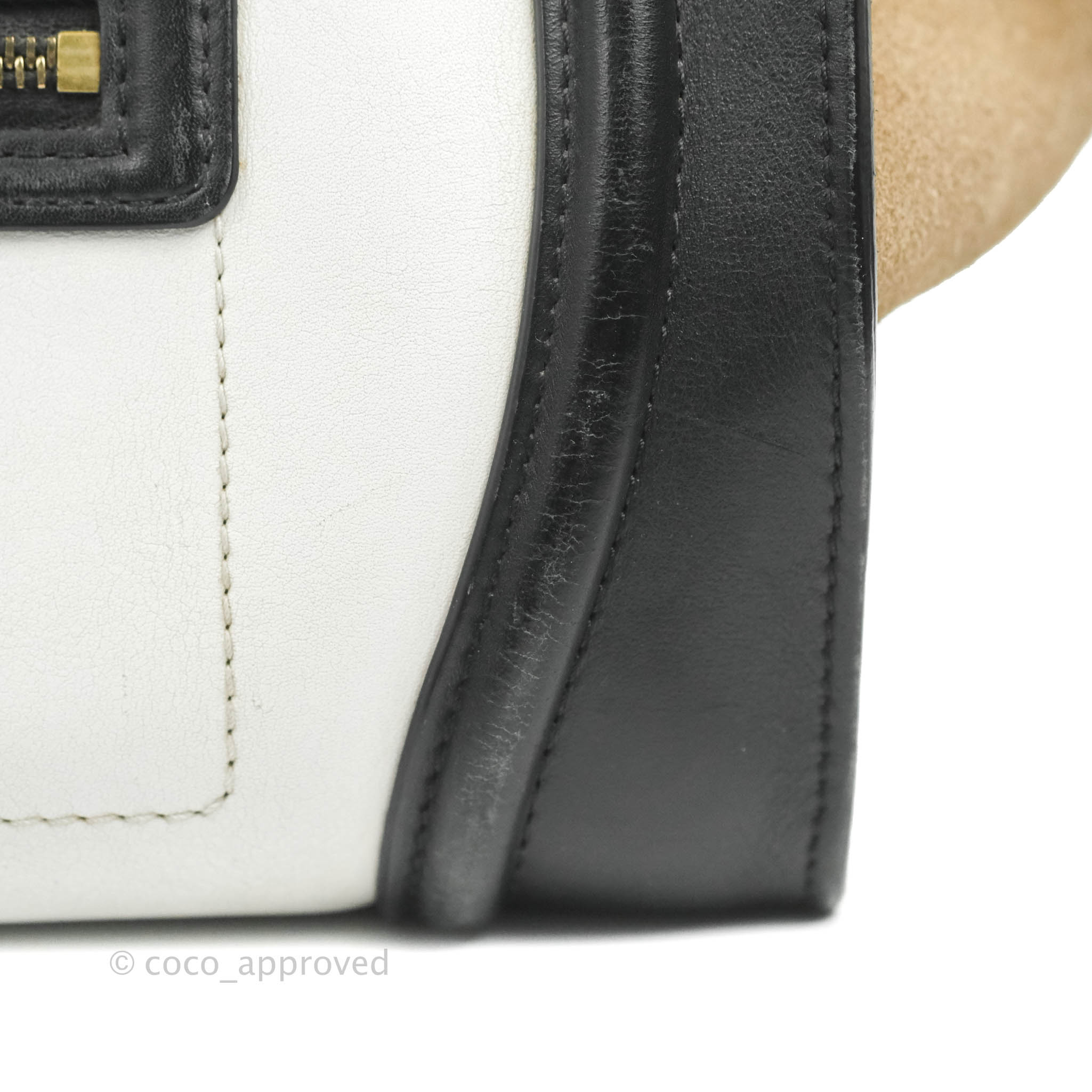 Celine Mini Luggage Bag in Black, White & Brown Calfskin Leather - Perfect for Travel, Work & Everyday Luxury Handbag