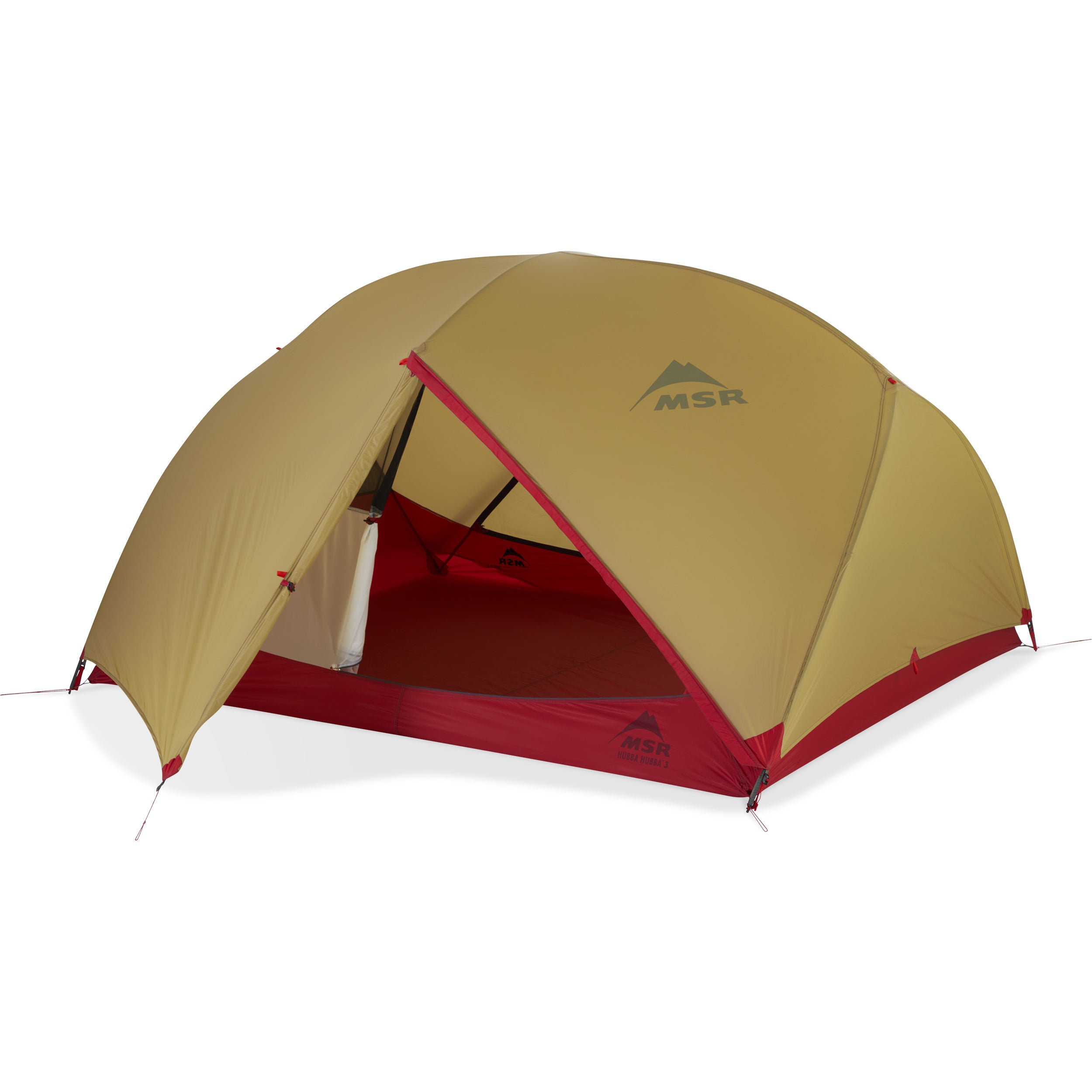 MSR Hubba Hubba 3-Person Lightweight Backpacking Tent - Ultralight Camping Shelter for Hiking, Backpacking & Outdoor Adventures | Waterproof & Windproof 3-Season Tent