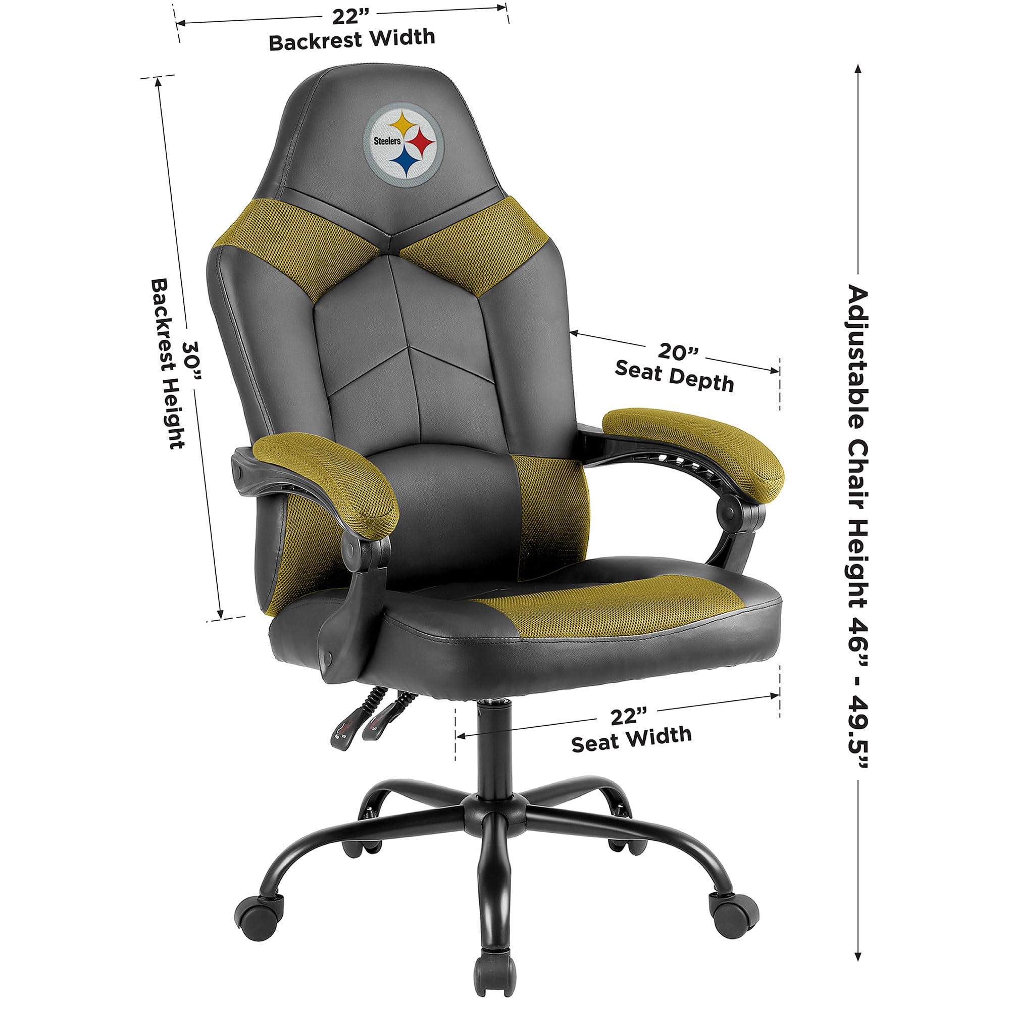 Imperial NFL Oversized Office Chair - Premium Gaming & Executive Desk Chair for Sports Fans - Perfect for Home Office, Gaming Room & Man Cave