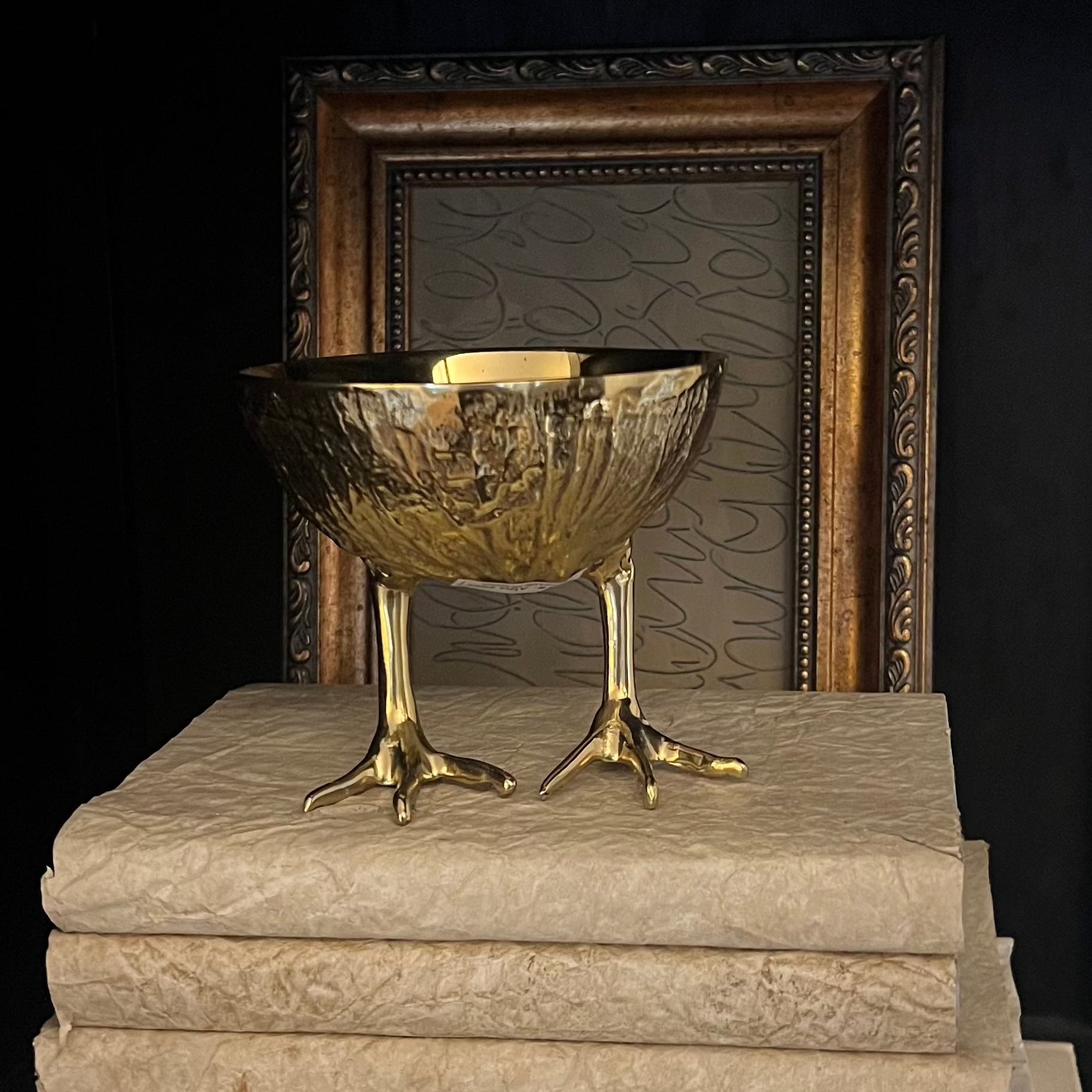 Henrietta Brass Bowl - Handcrafted Decorative Serving Bowl for Fruits, Nuts & Home Decor - Perfect for Dining Tables, Kitchen Countertops & Gift Giving