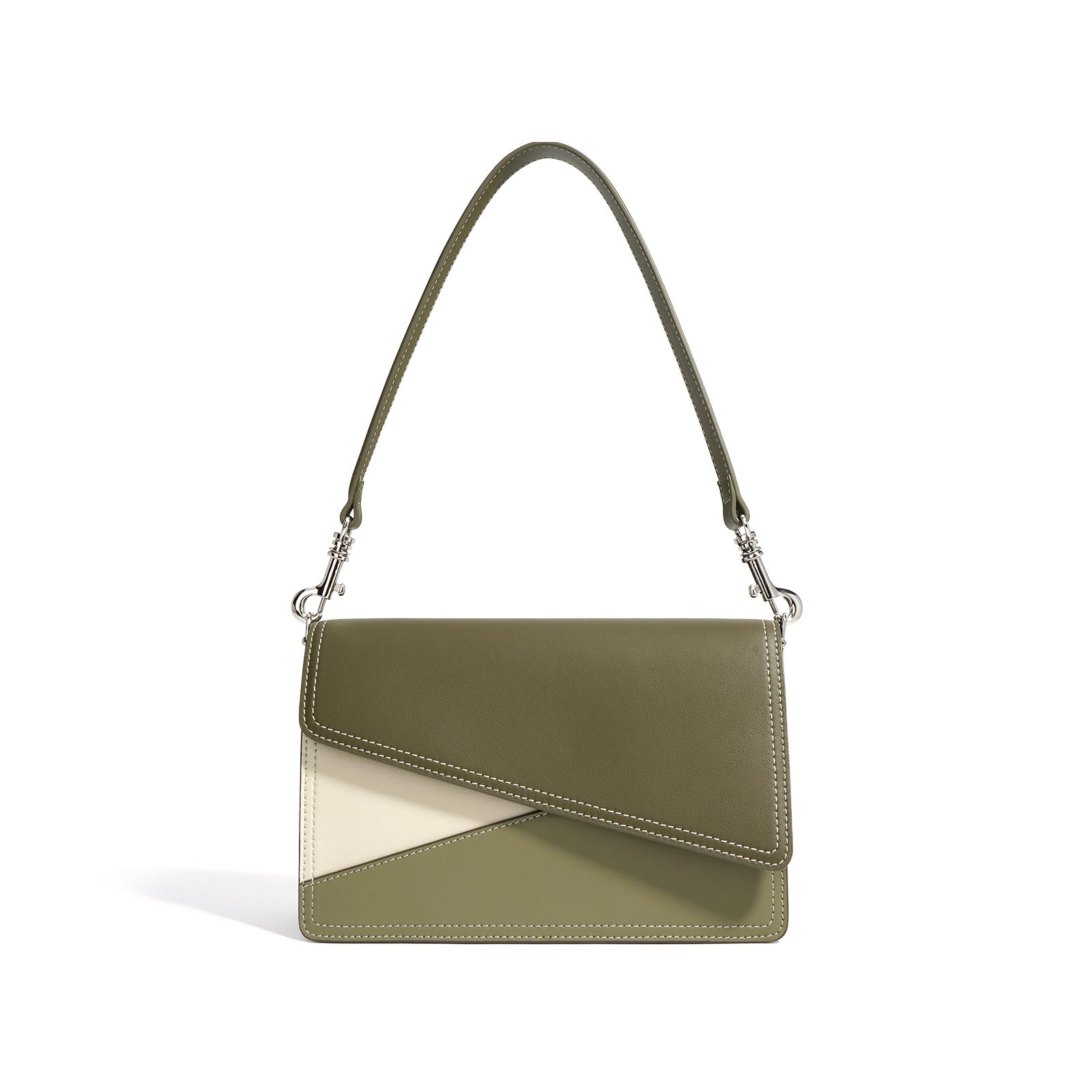 Modern Geometric Colorblock Crossbody Bag for Women - Stylish & Trendy Shoulder Purse for Work, Travel & Everyday Use