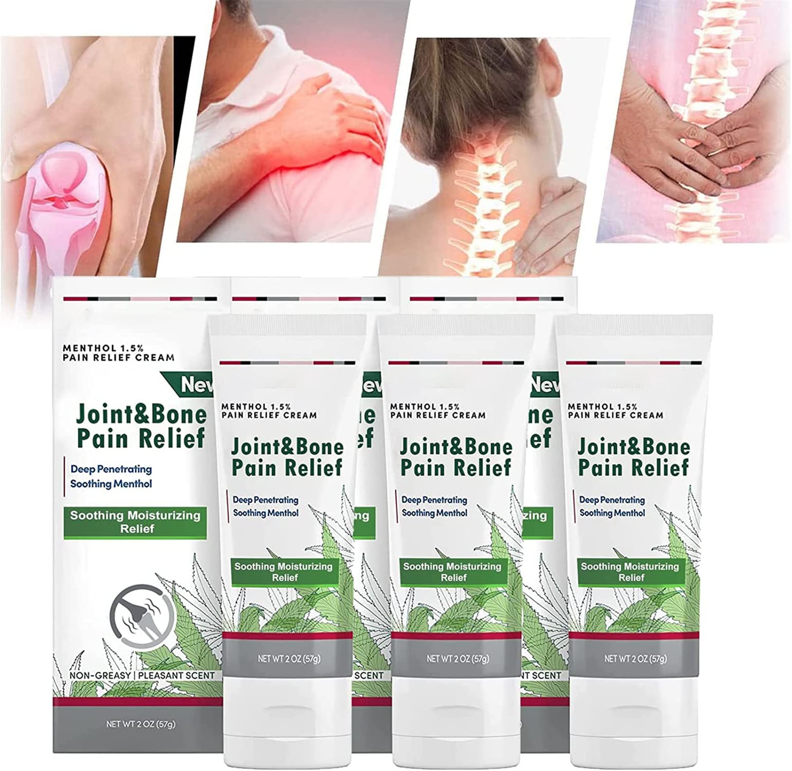 3 Pack Perfectx Joint & Bone Therapy Cream - Fast Pain Relief for Back, Neck, Shoulder, Knee & Foot - Natural Arthritis & Muscle Ache Solution - Ideal for Athletes, Seniors & Active Lifestyles