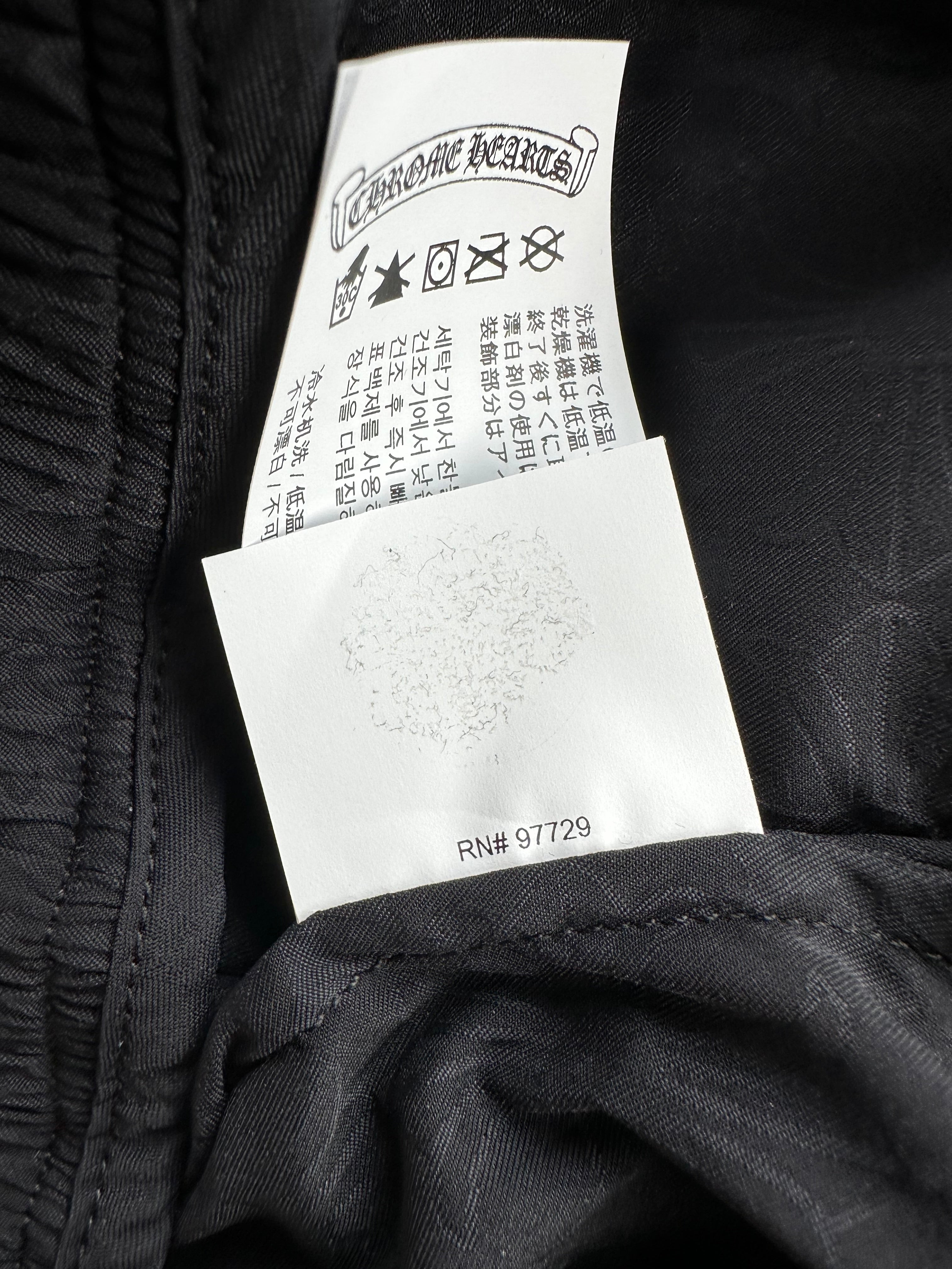 Chrome Hearts Black Cross Jacquard Match Point Windbreaker Jacket - Stylish Streetwear for Men & Women | Perfect for Casual Outfits, Urban Fashion & Outdoor Activities