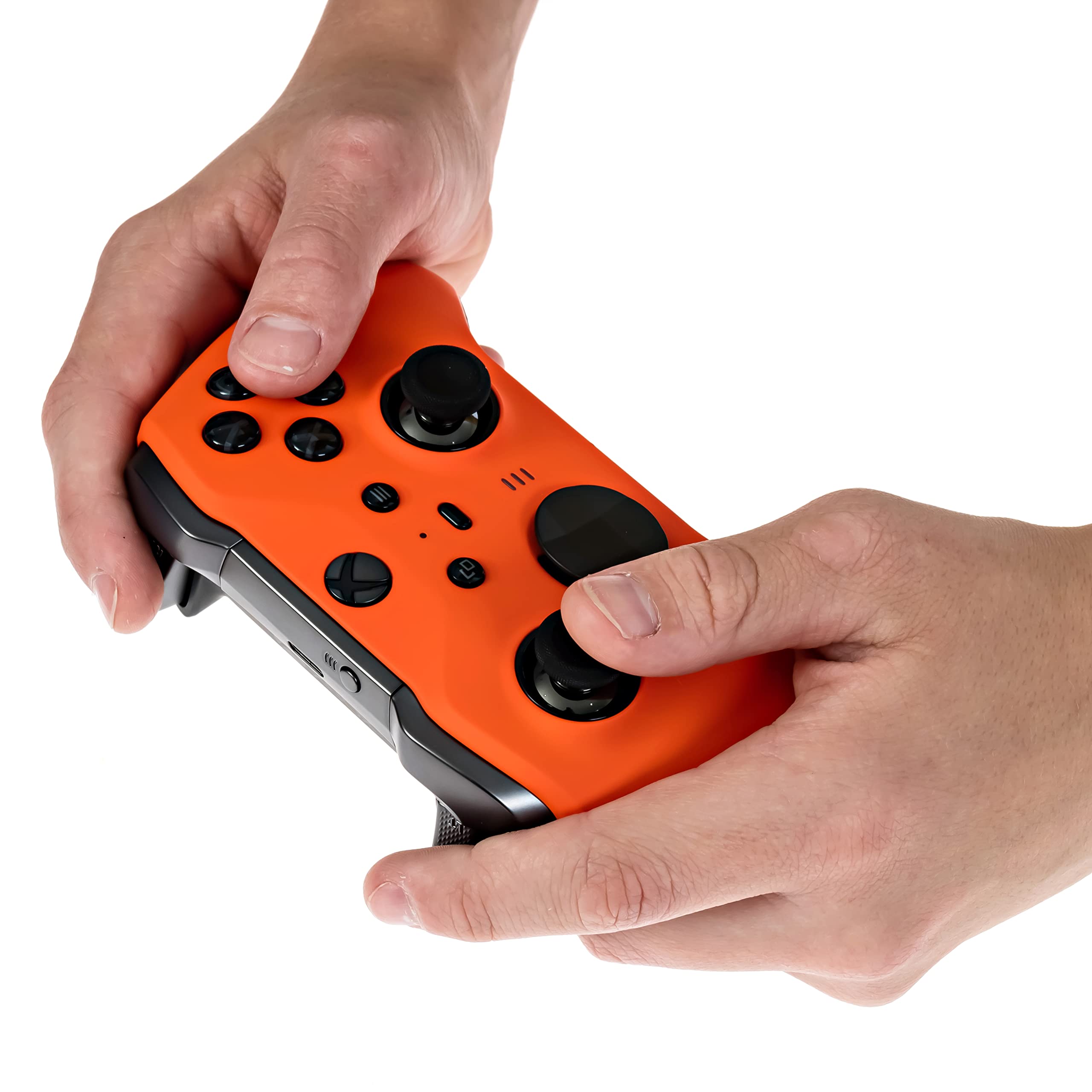 Xbox Elite Series 2 Wireless Controller - Custom Soft Touch Grip, Enhanced Ergonomics, Neon Orange - Compatible with Xbox One/X/S | Perfect for Competitive Gaming & Long Play Sessions