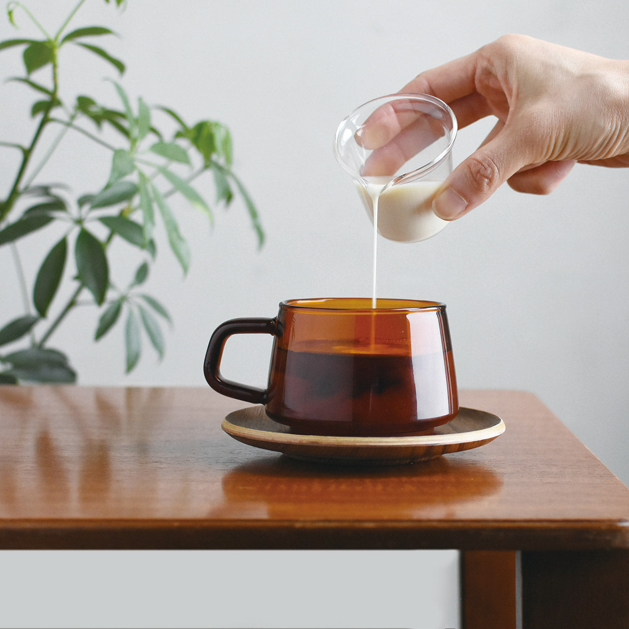 Kinto Sepia Ceramic Coffee Cup - Elegant Handmade Tea Mug for Home & Office Use - Perfect for Espresso, Latte, and Hot Beverages