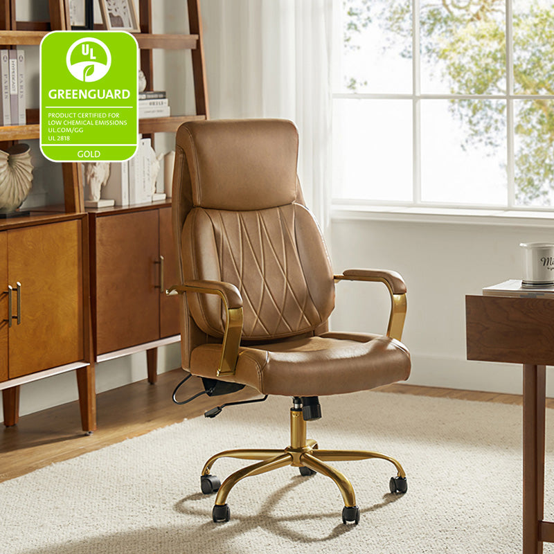 Ludwig Ergonomic Office Chair with Adjustable Lumbar Support - Comfortable Mesh Back Computer Desk Chair for Home & Office Workspaces