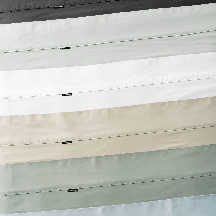 Augusta 100% Cotton Sheet Set 500 Thread Count White | Double Bed 50cm | Soft Breathable Bedding for Hotel-Style Comfort at Home