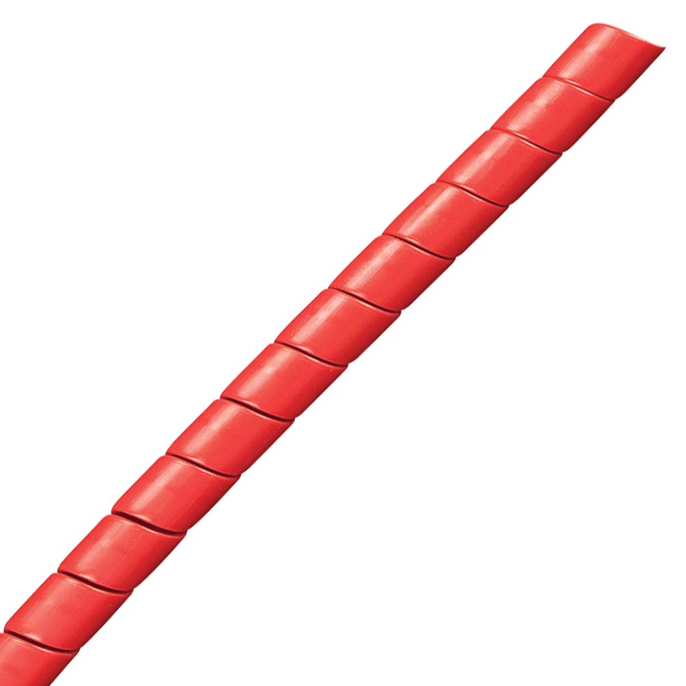 Red Spiral Wrap for Hydraulic Hose 2-5/8