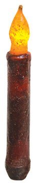 Burgundy 6-Inch Timer Taper Candles (12 Pack) - Perfect for Weddings, Dinner Parties & Holiday Decor