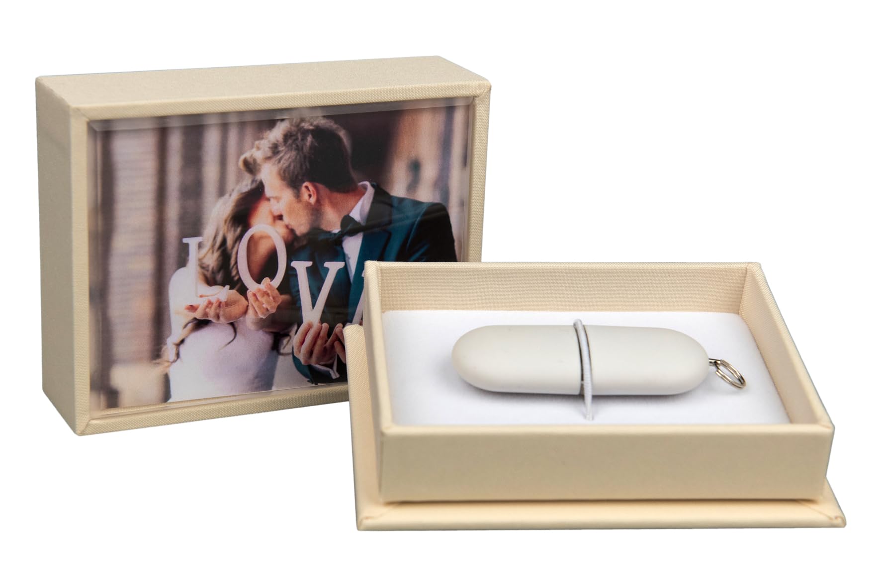 Clear Acrylic USB Storage Box with Window - Organize USB Drives, Cables & Small Tech Accessories - Perfect for Home, Office & Travel Use